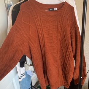 Burnt orange oversized sweater